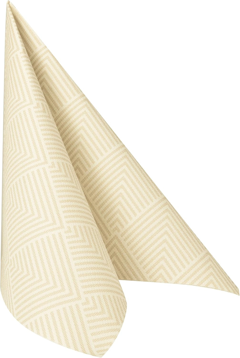 Papstar, 50 servetten "ROYAL Collection" 1/4 vouw 40 Cm X 40 Cm champagne "Elegance", #86497