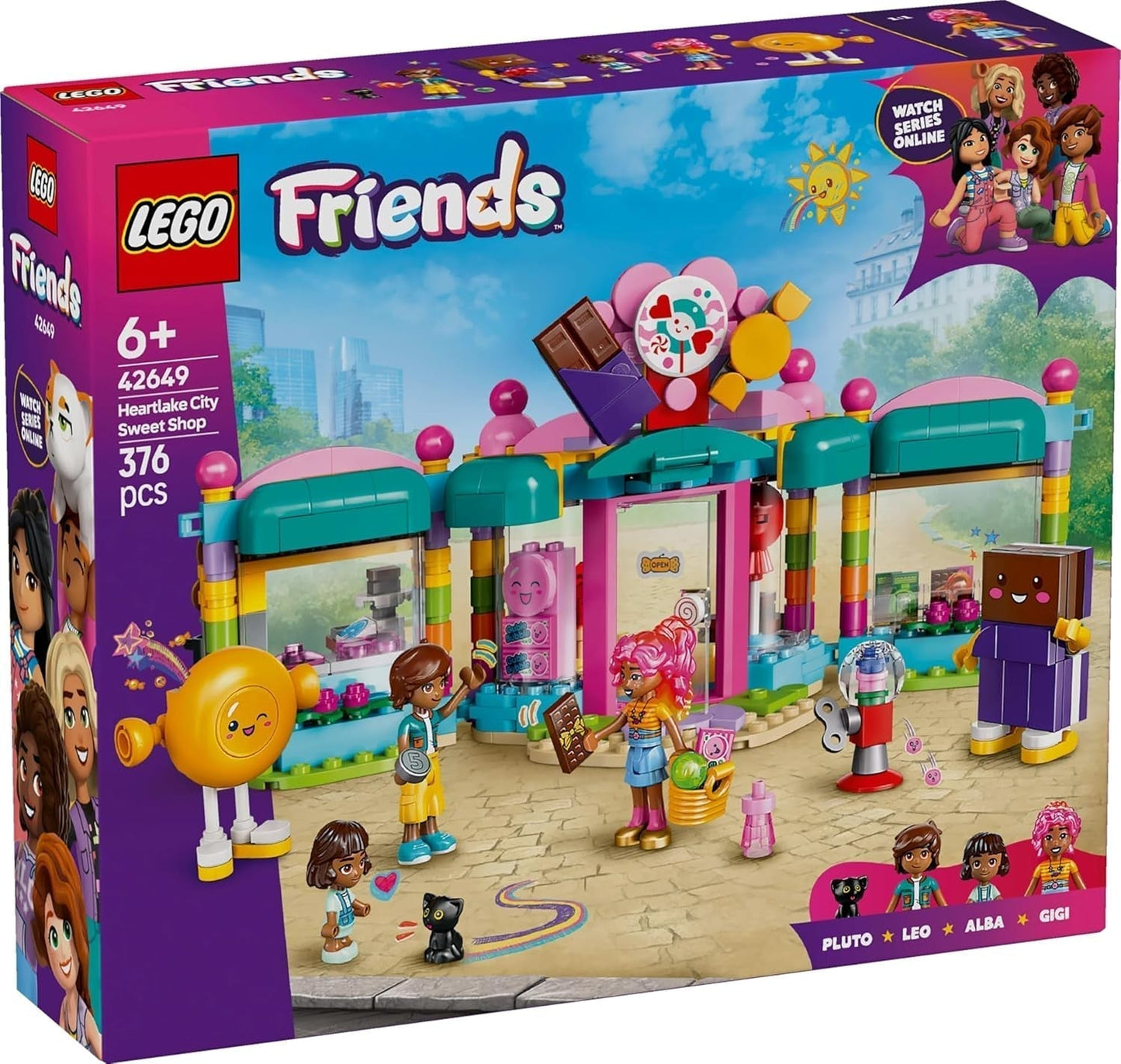 LEGO Friends Heartlake City Shop speelset voor meisjes vanaf 6 jaar Rollenspel met 2 minipoppetjes, micropoppetje en kattenspeelgoed 42649 Bouwsets Besuche in LEGO-Store