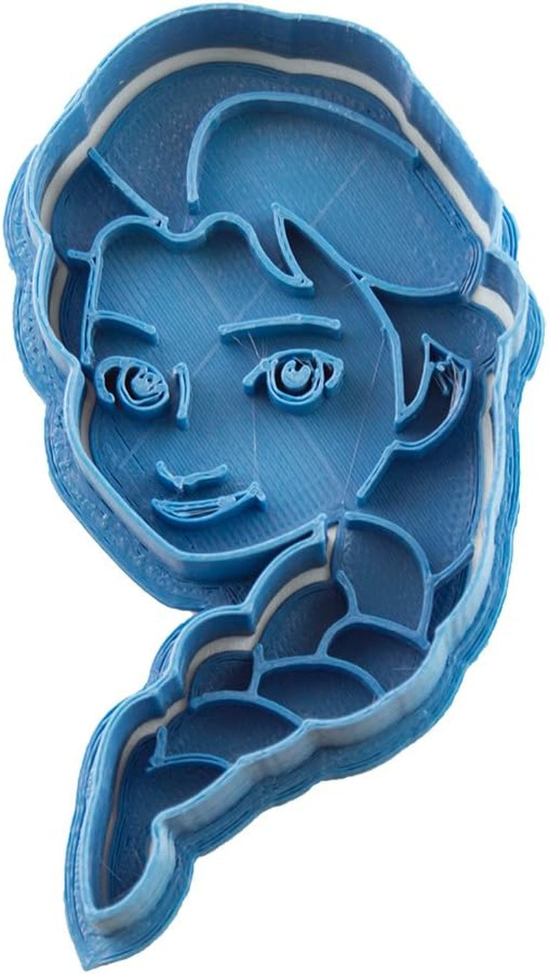 Frozen Elsa koekblik, blauw, 8 x 7 x 1,5 cm