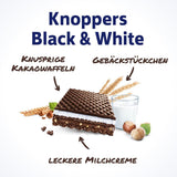 Zwart en Wit – 2 x 200 g (2 x 8 stuks) – Wafelschijfjes gevuld met donkere cacaowafels, stukjes zwart deeg, melk en nougatcrème