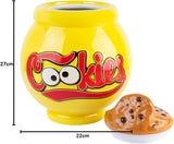 Grupo Erik Keramieken Koekjestrommel Sesamstraat Koekjesmonster - Koekjestrommel met Deksel Groot 21,0 x 27,0 x 22,0 cm Voorraadpot met Deksel Officiële Sesamstraat Merchandise Voedselbewaardozen Naty Shop