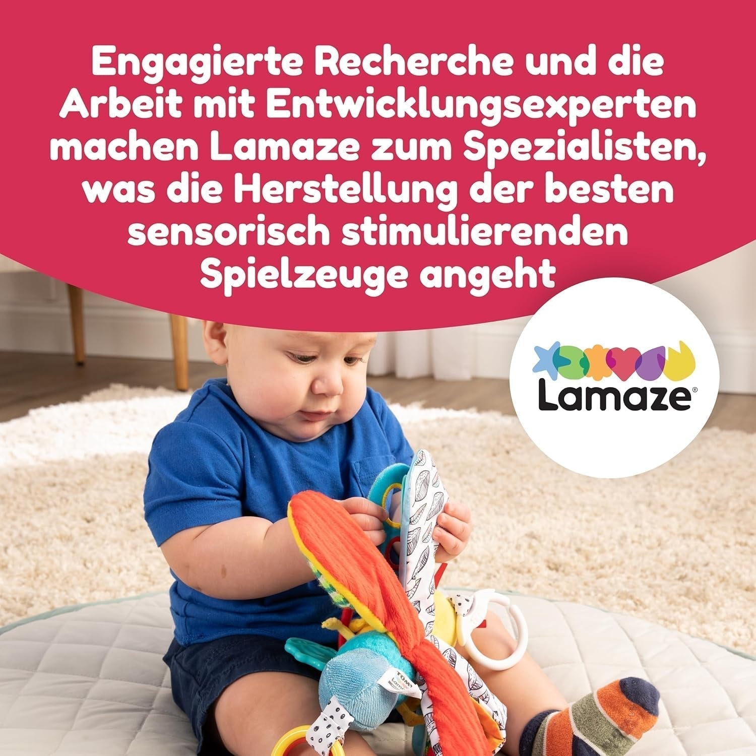 Lamaze Babyspeelgoed "Freddie the Firefly" Clip & Go, hoogwaardig speelgoed voor peuters, handgreephanger om de ouder-kindrelatie te versterken, vanaf 0 maanden, meerdere kleuren Bebe Toys Naty Shop