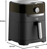Tefal EY5018 Easy Fry & Grill Klassieke heteluchtfriteuse, 2 in 1-technologie (luchtfriteuse en grill), XL, 4,2 liter voor 6 porties, 1550 watt Huishoudelijke apparaten Naty Shop