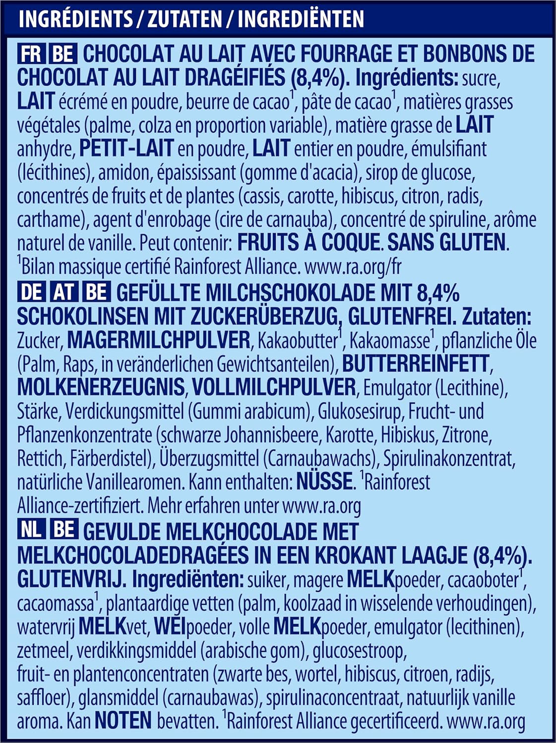 NESTLÉ SMARTIES Paasvrienden, beeldjes met paasthema, gemaakt van fijne melkchocolade met romige vulling en gekleurde mini-linzen met SMARTIES-chocolade, 1 pakje (1 x 65 g)