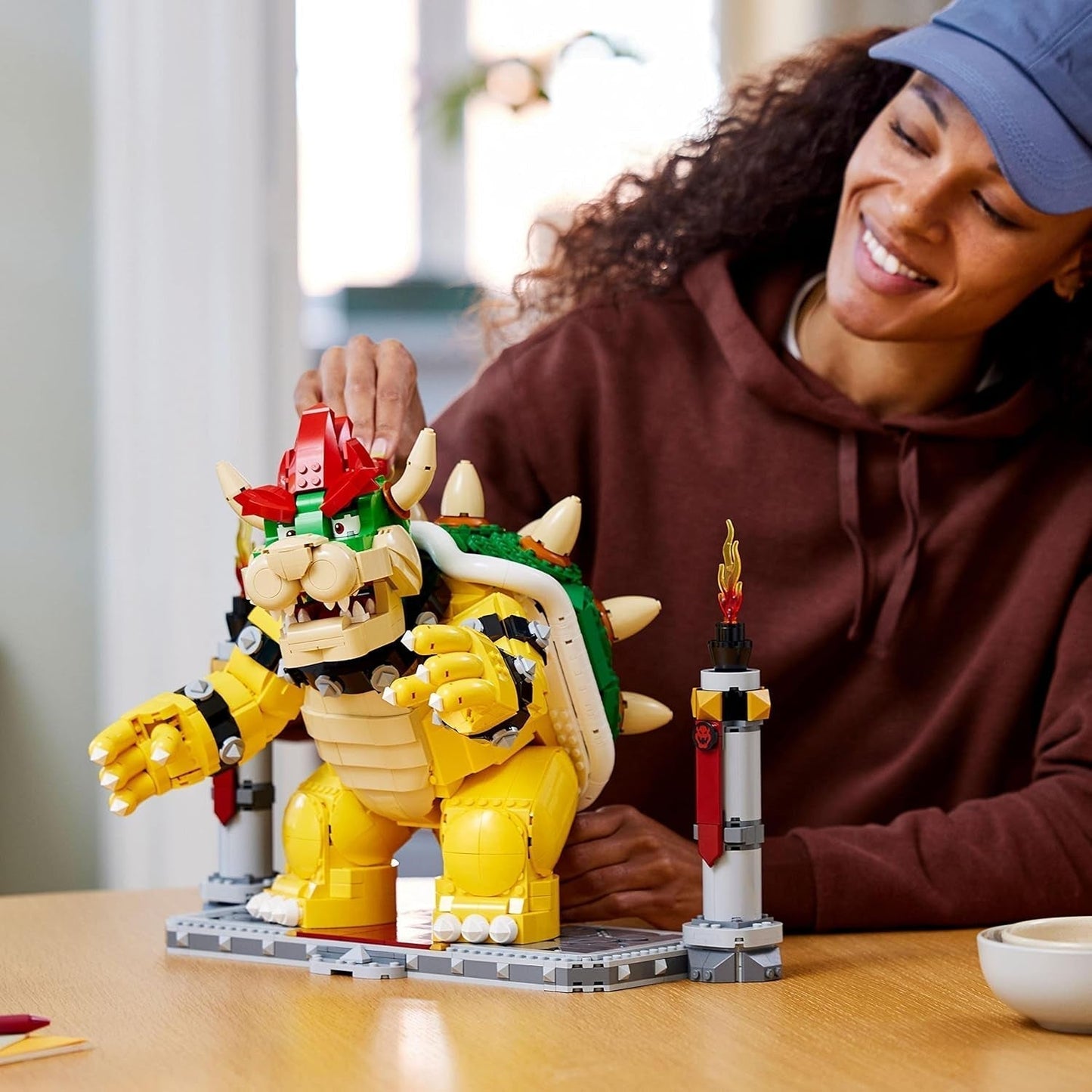 LEGO Super Mario The Mighty Bowser 3D-modelset Grote actiefigurenset om te verzamelen, inclusief duelplatform Cadeau-idee voor fans om neer te zetten als kamerdecoratie 71411 Bouwsets Bestel in LEGO-Store