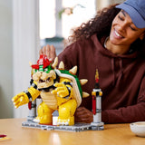 LEGO Super Mario The Mighty Bowser 3D-modelset Grote actiefigurenset om te verzamelen, inclusief duelplatform Cadeau-idee voor fans om neer te zetten als kamerdecoratie 71411 Bouwsets Bestel in LEGO-Store