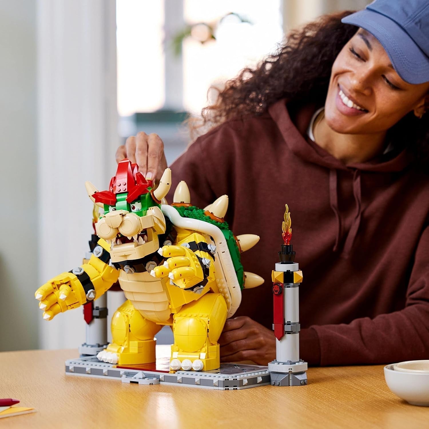 LEGO Super Mario The Mighty Bowser 3D-modelset Grote actiefigurenset om te verzamelen, inclusief duelplatform Cadeau-idee voor fans om neer te zetten als kamerdecoratie 71411 Bouwsets Bestel in LEGO-Store