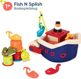 B. speelgoed 13-delig badspeelgoed voor kinderen met boot, stapelbeker, vis, visspel speelgoed voor kinderbad vanaf 1 jaar Speelgoed Bebe Naty Shop