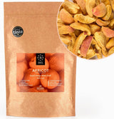 Gevriesdroogde abrikozen BRIX | Natuurlijke, gedroogde abrikozen 85 g | Great Taste Award voor gedroogd fruit, gedroogd | Niet-GMO, glutenvrij, veganistisch, geconserveerde vitaminen Naty Shop Gedehydrateerde producten Standaardtitel