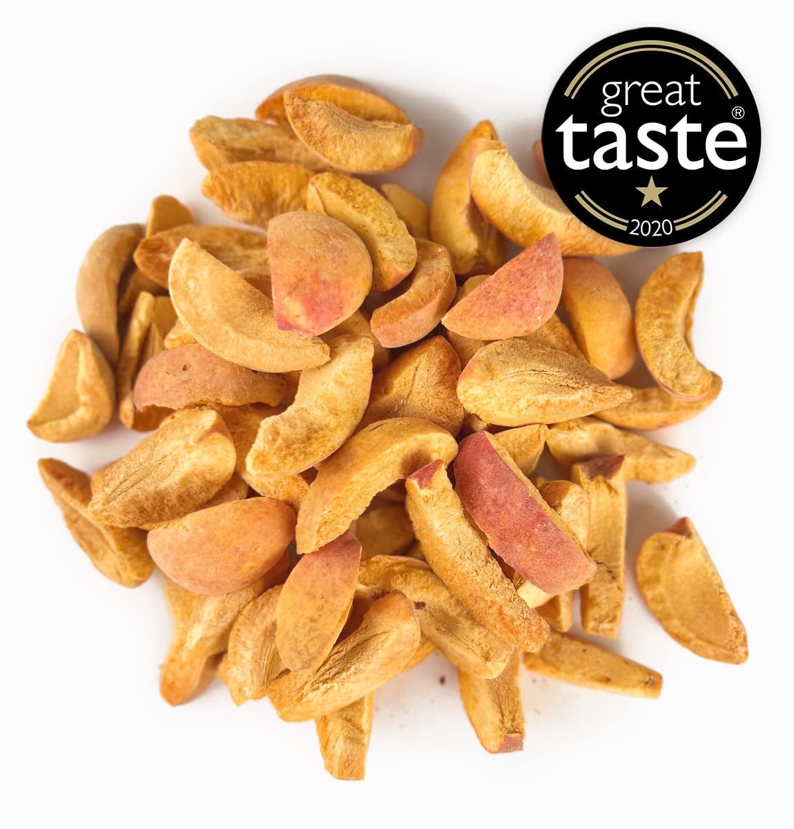 Gevriesdroogde abrikozen BRIX | Natuurlijke, gedroogde abrikozen 85 g | Great Taste Award voor gedroogd fruit, gedroogd | Niet-GMO, glutenvrij, veganistisch, geconserveerde vitaminen Naty Shop gedehydrateerde producten