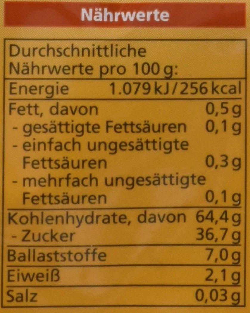 Gedroogde biologische abrikozen, pitloos, 200 g Naty Shop gedehydrateerde producten