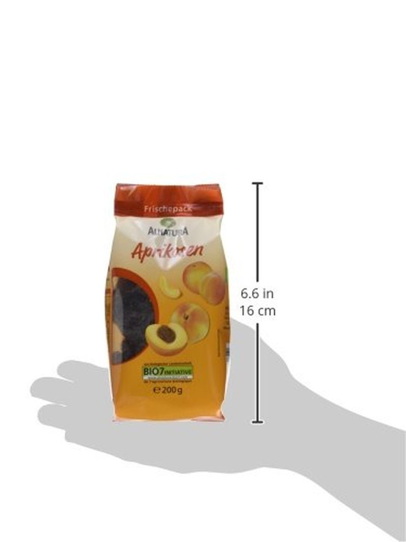 Gedroogde biologische abrikozen, pitloos, 200 g Naty Shop gedehydrateerde producten