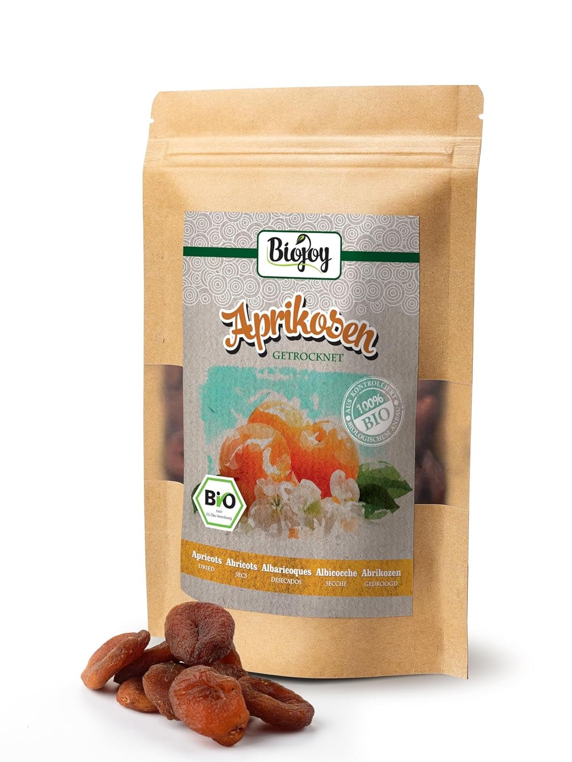 Biojoy gedroogde abrikozen (500 g), ongezwaveld Gedroogde producten Mijn winkel