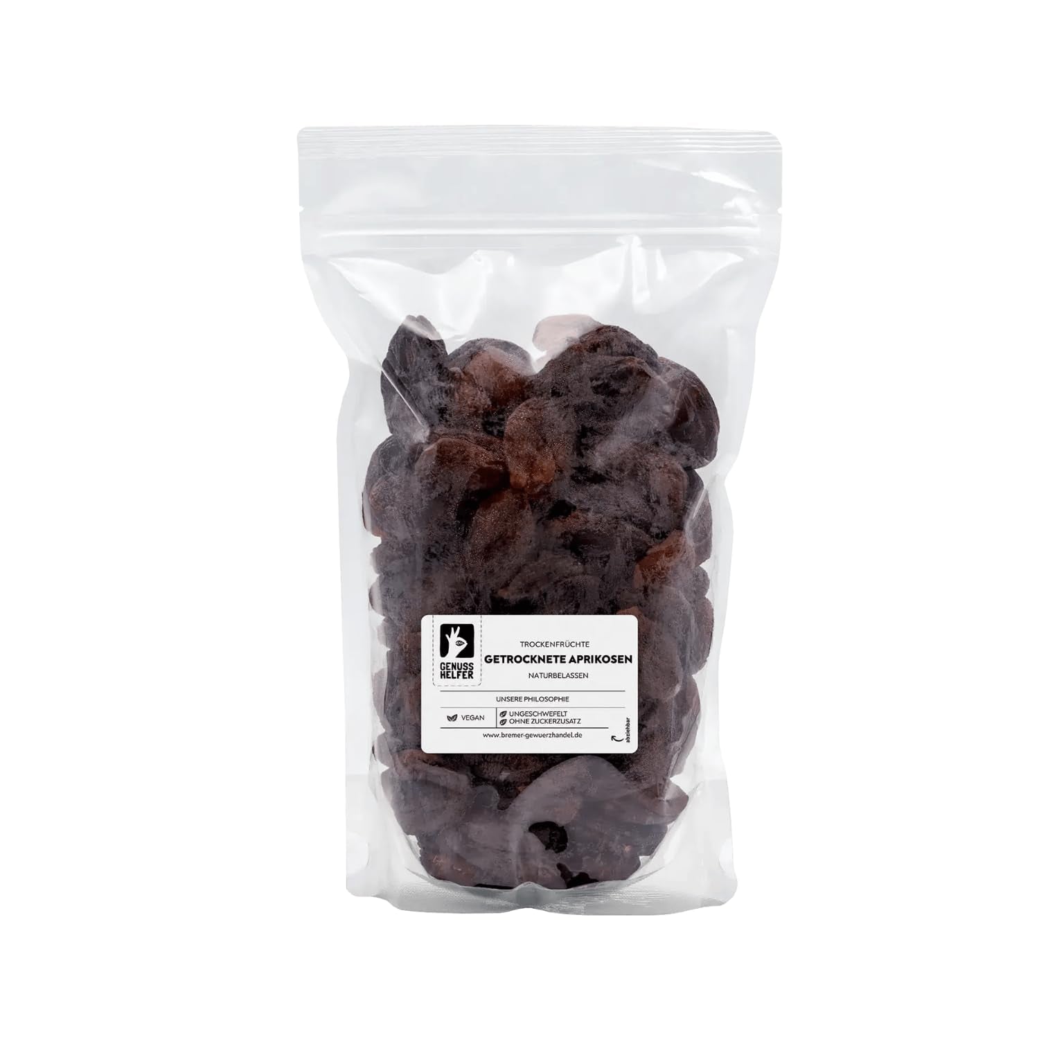 Bremer Gewürzhandel gedroogde abrikozen, gedroogd fruit zonder toegevoegde suiker en ongezwaveld, 1kg Naty Shop gedehydrateerde producten 1kg (1 pak)