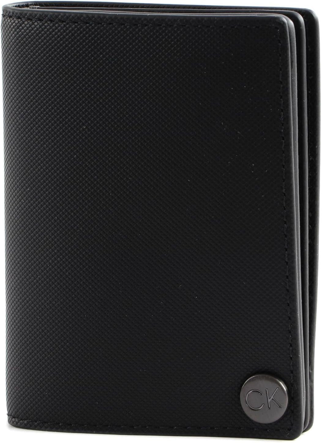 Calvin Klein CK CLEAN PQ COVERED CARDHOLDER portemonnee voor heren, zwart (Ck Black), OS herenportemonnee Naty Shop standaardtitel