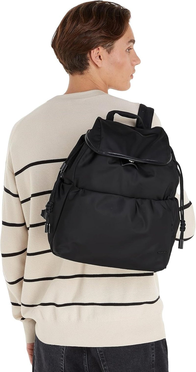 Calvin Klein CK NYLON BACKPACK Rugzakken voor dames, Zwart (Ck Black), OS Damestassen Naty Shop