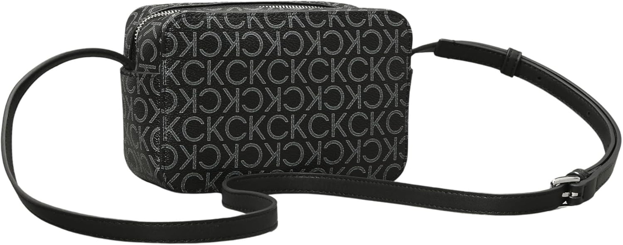 Calvin Klein damesschoudertas Ck Must Camera Bag Mono Klein, zwart (Black Mono), natuurlijke maat Damestassen Naty Shop
