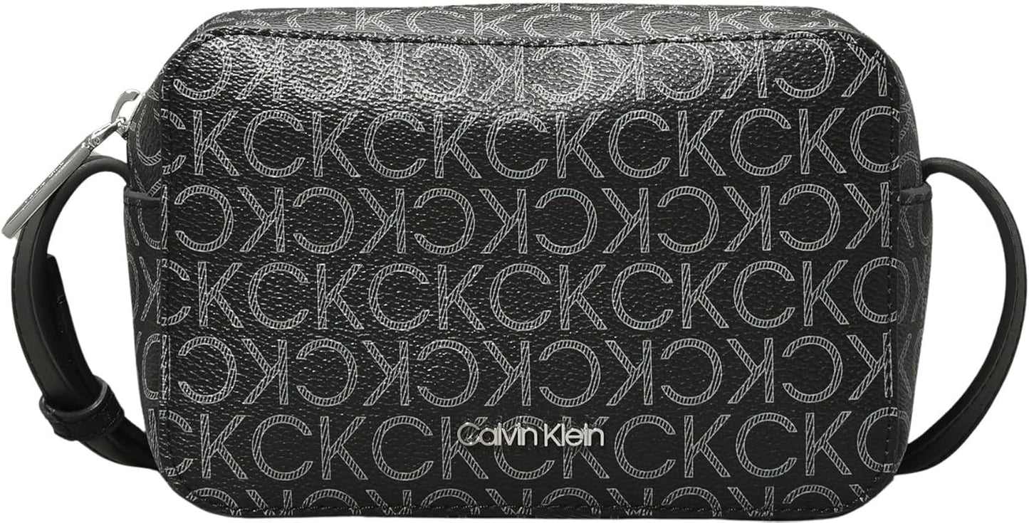 Calvin Klein Damesschoudertas Ck Must Cameratas Mono Klein, Zwart (Zwart Mono), Natuurlijke Maat Tassen Dames Naty Shop Standaardtitel