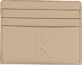 Calvin Klein Dames Gebeeldhouwde Cardcase 6cc Kaarthouder Portemonnee Dames Naty Shop Servies Os