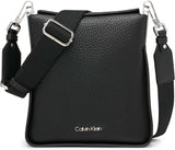 Calvin Klein, de Klein Fay Noord/Zuid schoudertas Naty Shop Damestassen Kleuren zwart/zilver