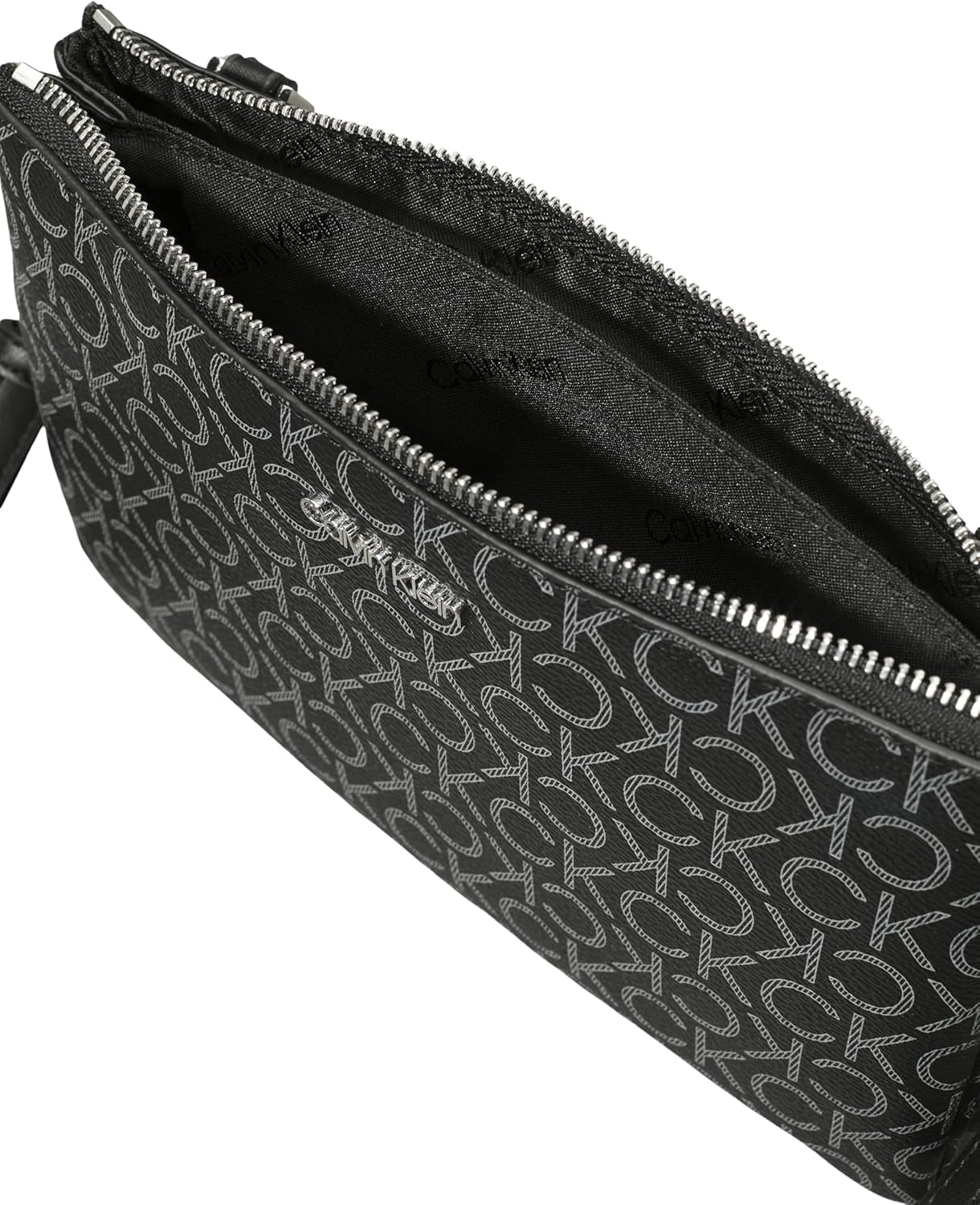 Calvin Klein damesschoudertas Ck Must Klein, zwart (zwart mono), natuurlijke maat damestassen Naty Shop