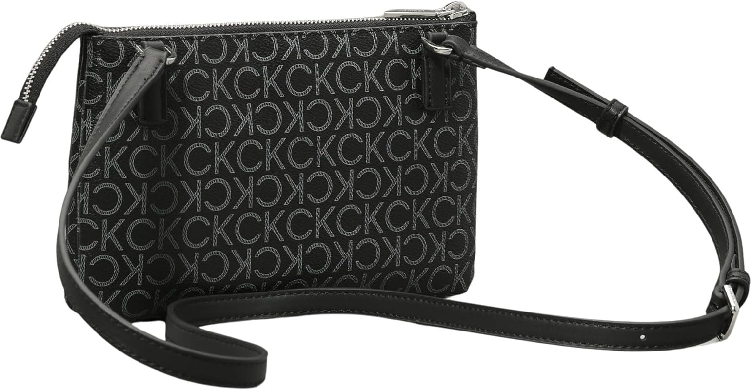 Calvin Klein damesschoudertas Ck Must Klein, zwart (zwart mono), natuurlijke maat damestassen Naty Shop