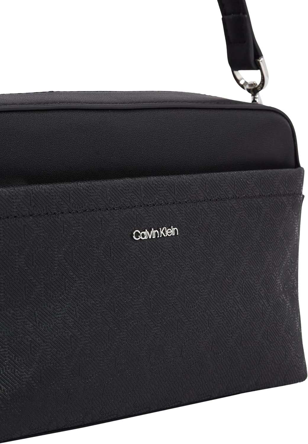 Calvin Klein schoudertas voor dames Must cameratas Mono brede schouderband, zwart (Ck Black), levensgrote damestassen Naty Shop