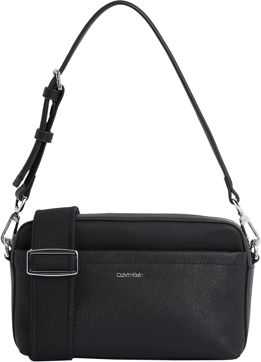 Calvin Klein Damesschoudertas Must Cameratas Mono Brede Schouderband, Zwart (Ck Zwart), Levensgrote Tassen Dames Naty Shop Standaardtitel
