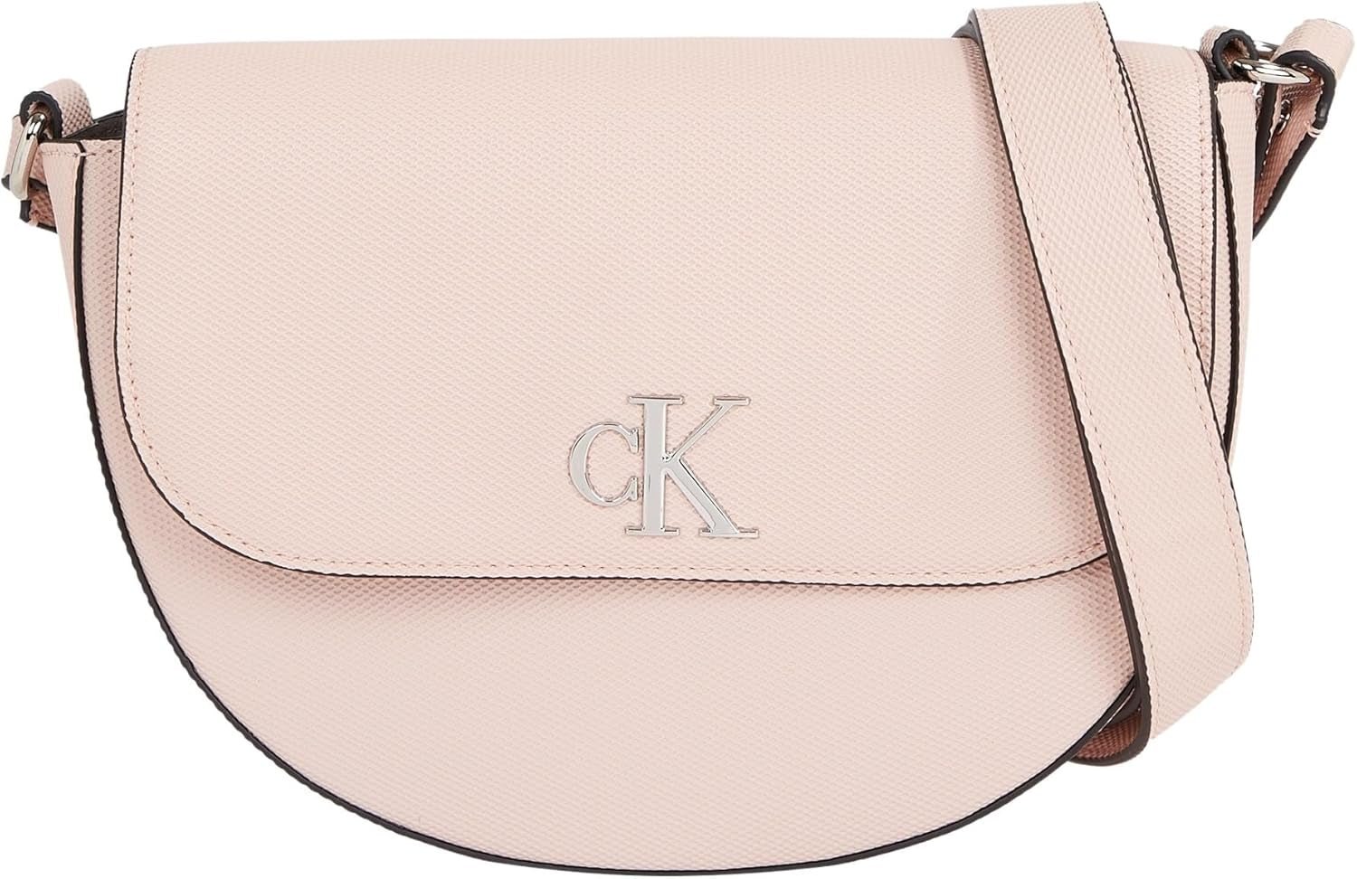 Calvin Klein Jeans Schoudertas Minimaal Monogram Zadeltas Klein Tassen Dames Naty Shop Roze (Pale Conch)