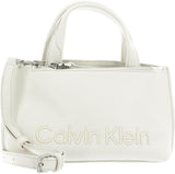 Calvin Klein Dames Ck Set Mini Tote K60k610167 Tote Bag Damestassen Naty Shop Wit (Donker Ecru)