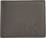 Calvin Klein Heren Sculpted Impression Billfod Cc Lv04g1022g Reisaccessoires Bi-Fold Portemonnee Herenportemonnee Naty Shop Grijs (Beluga) Os