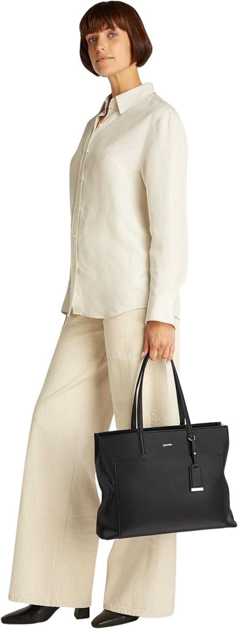 Calvin Klein Damesshopper Must Medium met ritssluiting, Zwart (Ck Black), One size Damestassen Naty Shop