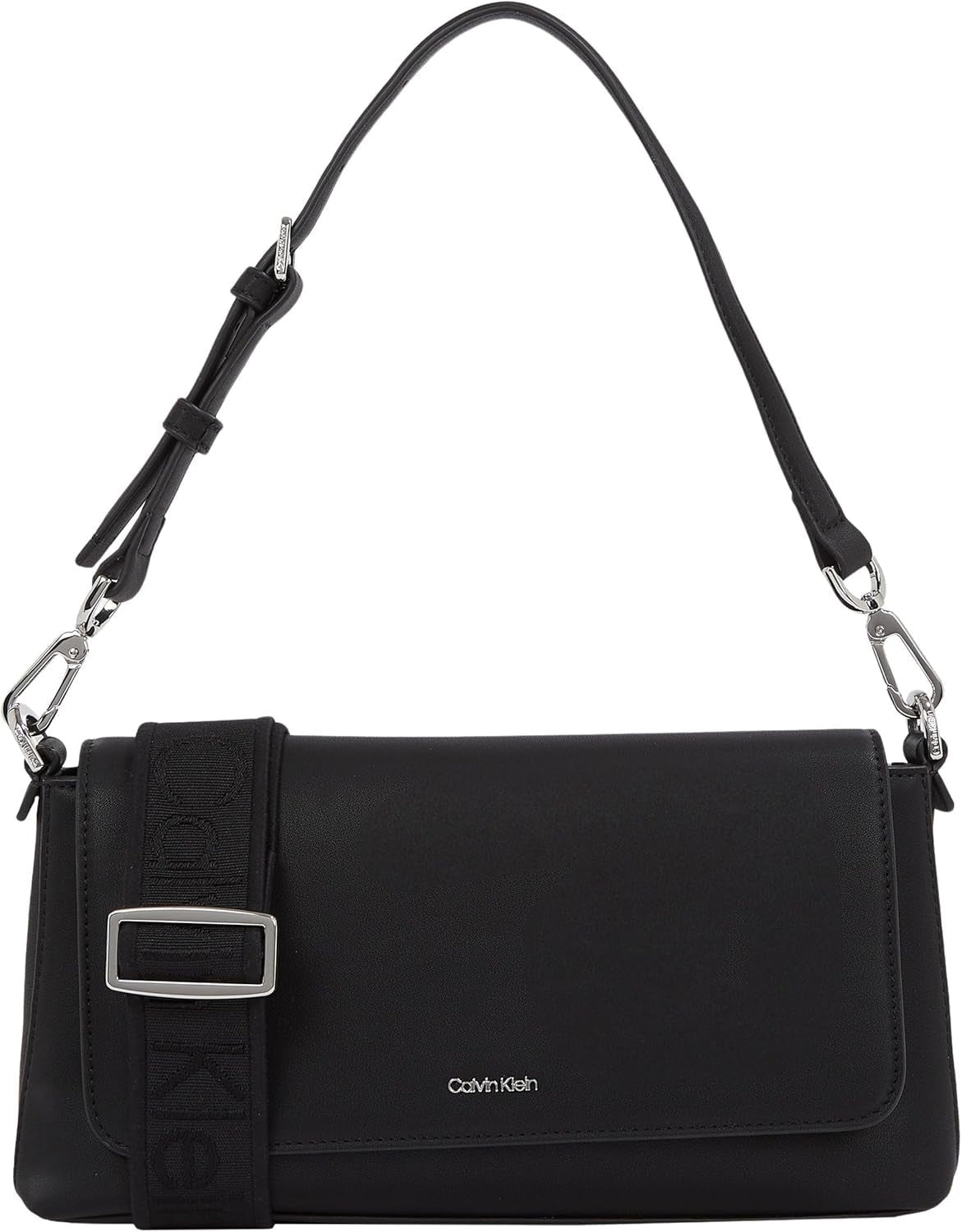 Calvin Klein Damesschoudertas Must Convertible Afneembare riem, Zwart (Ck Black), One Size Damestassen Naty Shop Standaard titel