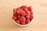Gevriesdroogde hele aardbeien 100g - Gevriesdroogd fruit - Gevriesdroogd gedroogd fruit - Gedroogde aardbeien - Ideaal voor het bakken, decoreren van taarten, snacks, muesli en desserts Gedroogde producten Naty Shop