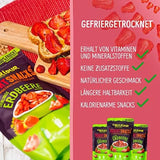 Gevriesdroogde aardbeien 300g: ongezoete gedroogde aardbeienschijfjes - Gevriesdroogde aardbeien met puur fruit, vol van smaak: gevriesdroogde bessen - NUTRIPUR gedroogd fruit Gedroogde producten Naty Shop