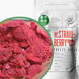 Gevriesdroogde aardbeien | Gevriesdroogd fruit Gevriesdroogd | Gedroogd fruit zonder suiker Gedroogd fruit | Gedroogde aardbeien Gevriesdroogd | Gevriesdroogd fruit (90g) Gedroogde producten Naty Shop Gehakte aardbeien 300G