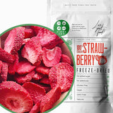 Gevriesdroogde aardbeien | Gevriesdroogd fruit Gevriesdroogd | Gedroogd fruit zonder suiker Gedroogd fruit | Gedroogde aardbeien Gevriesdroogd | Gevriesdroogd fruit (90g) Gedehydrateerde producten Naty Shop 90G