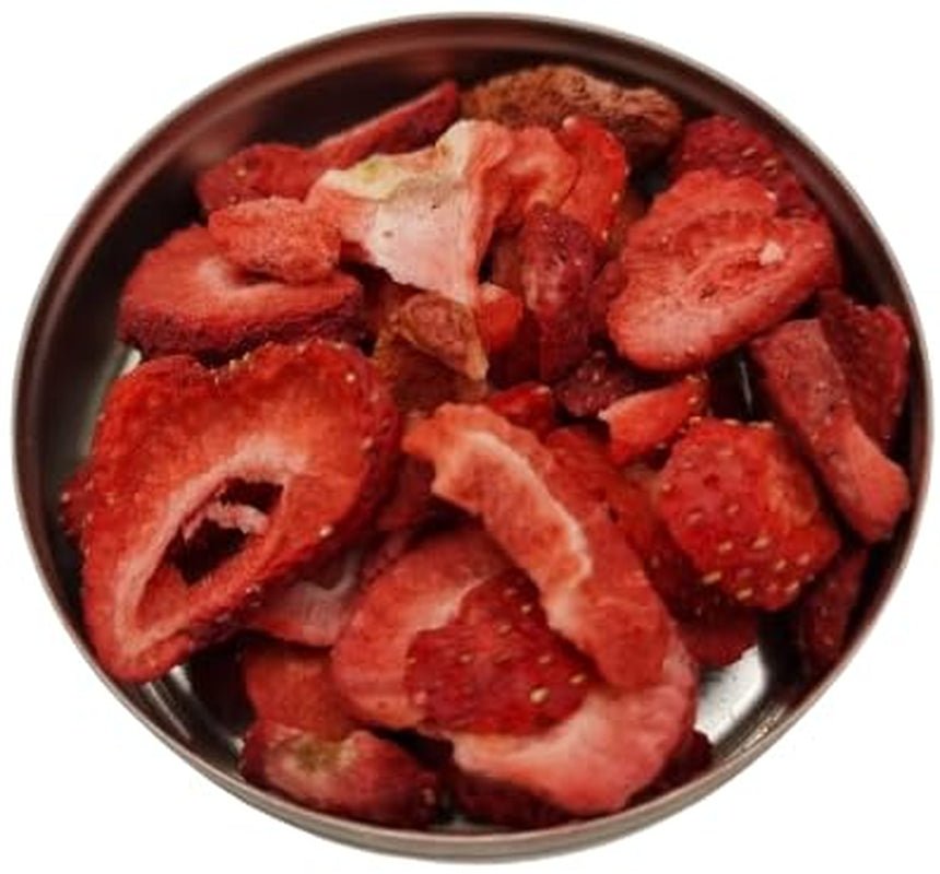 Gevriesdroogde aardbeien in een doos voor op reis, zenuwvoeding, ontspanningscadeau, gedroogde aardbeien Naty Shop