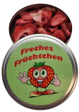 Gedroogde aardbeien invriezen in een doos voor op reis, zenuwvoedsel, ontspanningscadeau, gedroogde aardbeien Naty Shop standaardtitel