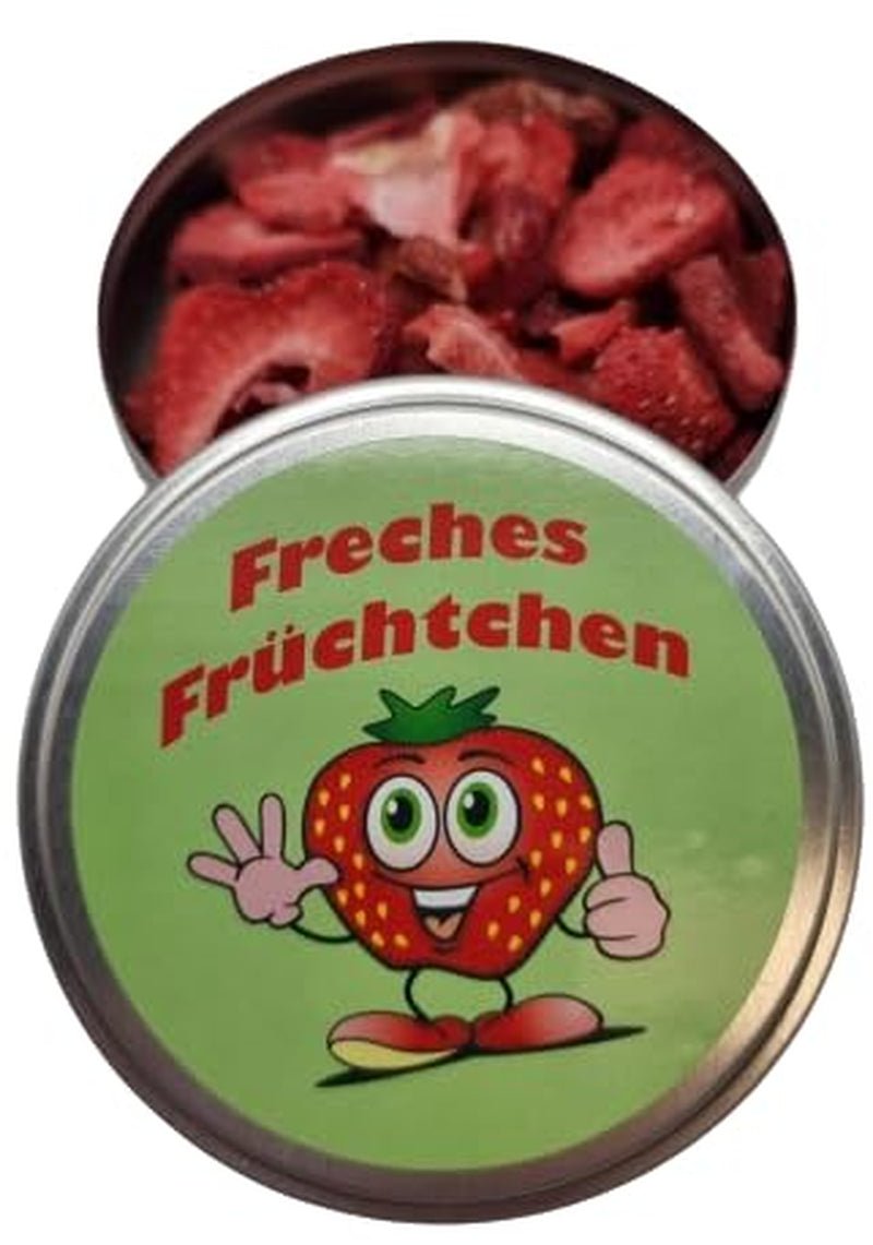 Gedroogde aardbeien invriezen in een doos voor op reis, zenuwvoedsel, ontspanningscadeau, gedroogde aardbeien Naty Shop standaardtitel