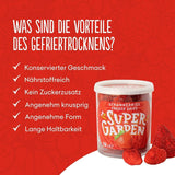 Super Garden Gevriesdroogde Aardbeien | Heerlijk en 100% puur gevriesdroogd fruit | Hele gedroogde aardbeien voor gezonde snacks of bakken | Gevriesdroogde aardbeien 19g Naty Shop gedehydrateerde producten