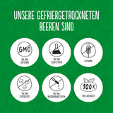 Super Garden Gevriesdroogde Aardbeien | Heerlijk en 100% puur gevriesdroogd fruit | Hele gedroogde aardbeien voor gezonde snacks of bakken | Gevriesdroogde aardbeien 19g Naty Shop gedehydrateerde producten