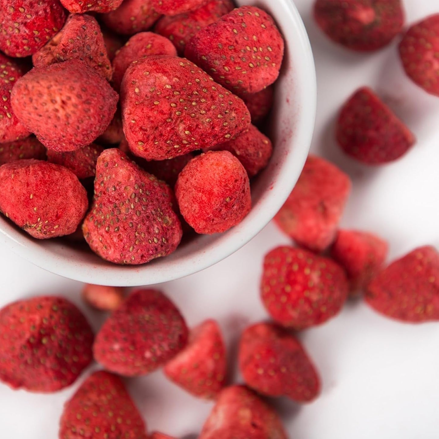 Super Garden Gevriesdroogde Aardbeien | Heerlijk en 100% puur gevriesdroogd fruit | Hele gedroogde aardbeien voor gezonde snacks of bakken | Gevriesdroogde aardbeien 19g Naty Shop gedehydrateerde producten