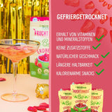 Biologische gevriesdroogde aardbeien: 70g gedroogde aardbeien voor smoothie bowls, muesli, paptoppings - gevriesdroogde bessen zonder toegevoegde suiker - gevriesdroogde aardbeien - NutriPur fruit Gedroogde producten Naty Shop