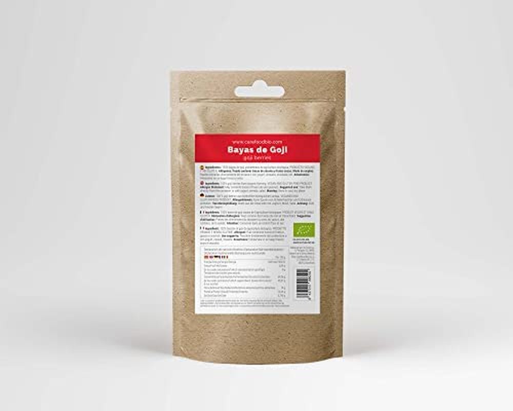 Carefood - Biologisch Goji Fruit - Superfood 100% natuurlijk gedroogd fruit - biologische snack zonder toegevoegde suikers en geschikt voor veganisten - zoete smaak met een lichte zuurgraad - 200 g Naty Shop gedehydrateerde producten