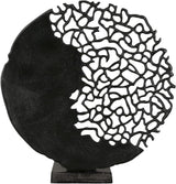 Casablanca modern design GILDE sculptuur Osaka zwart H: 44 cm B: 41 cm D: 10 cm 43491 Beeldjes en sculpturen Naty Shop Zwart Hoogte 44 cm
