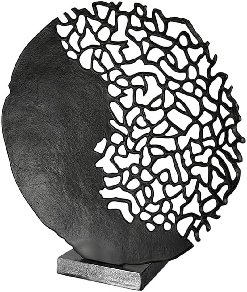 Casablanca modern design GILDE sculptuur Osaka zwart H: 44 cm B: 41 cm D: 10 cm 43491 Beeldjes en sculpturen Naty Shop