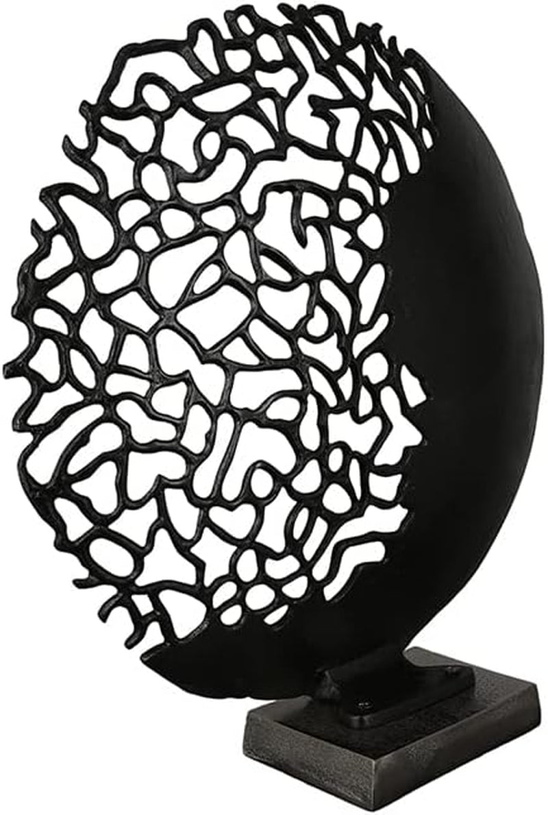 Casablanca modern design GILDE sculptuur Osaka zwart H: 44 cm B: 41 cm D: 10 cm 43491 Beeldjes en sculpturen Naty Shop