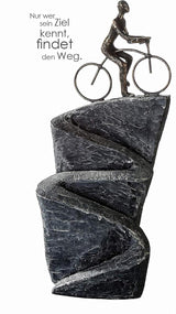 Casablanca decoratief sculptuur beeldje - Gemaakt van kunsthars - Model: Patience - Kleuren: Zwart Brons - Decoratieve woonkamer - Hoogte 41 cm Beeldjes en sculpturen Naty Shop Top