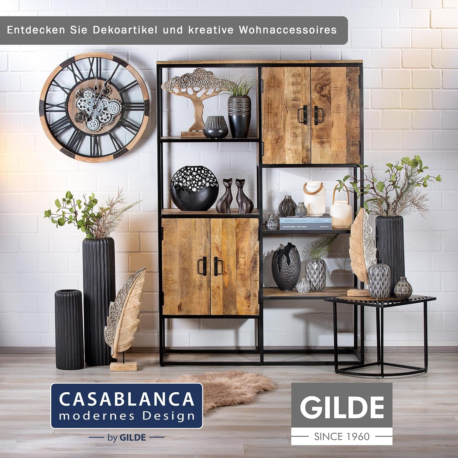 Casablanca Sculptuur - Decoratief beeldje van een koppel - Polyresin - Kleur: antiek zilver Hoogte 25 cm Beeldjes en sculpturen Naty Shop